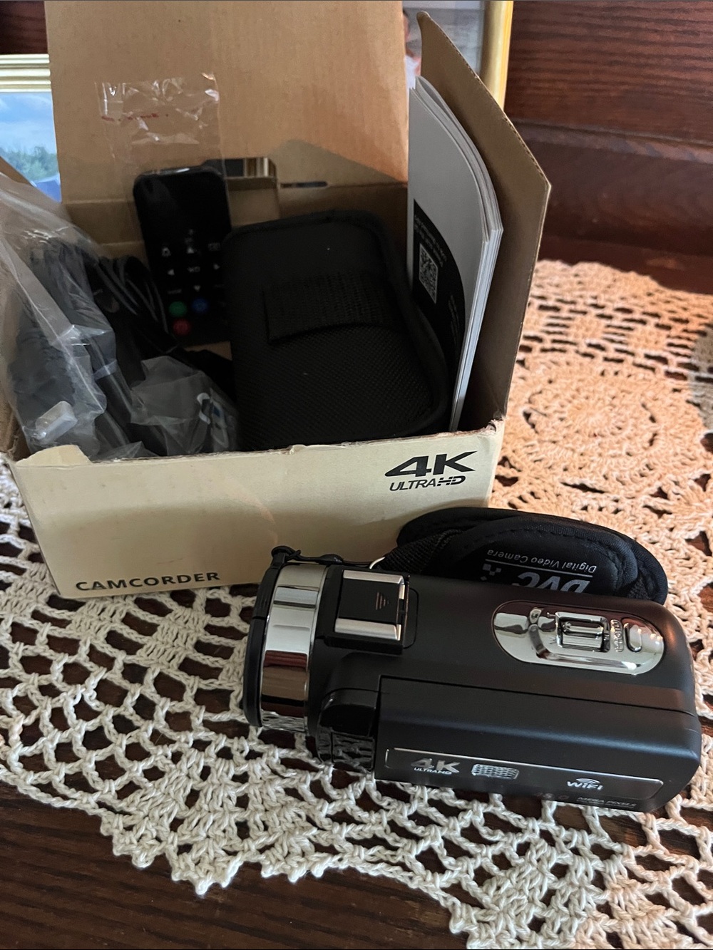 4K Ultra HD Black Digital Camcorder